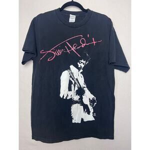 Jimi Hendrix 2005 Tennessee River Vintage Short Sleeve Black T-Shirt Size Large
